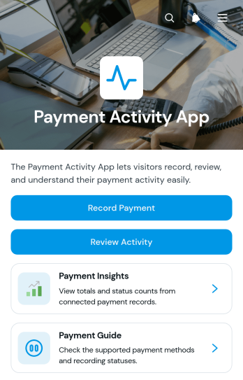 Payment Activity App Template