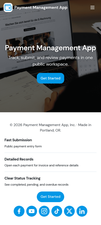 Payment Management App Template