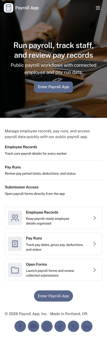 Payroll App Template