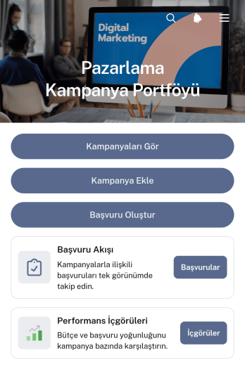 Pazarlama Kampanyası Portföy Uygulama Șablonu