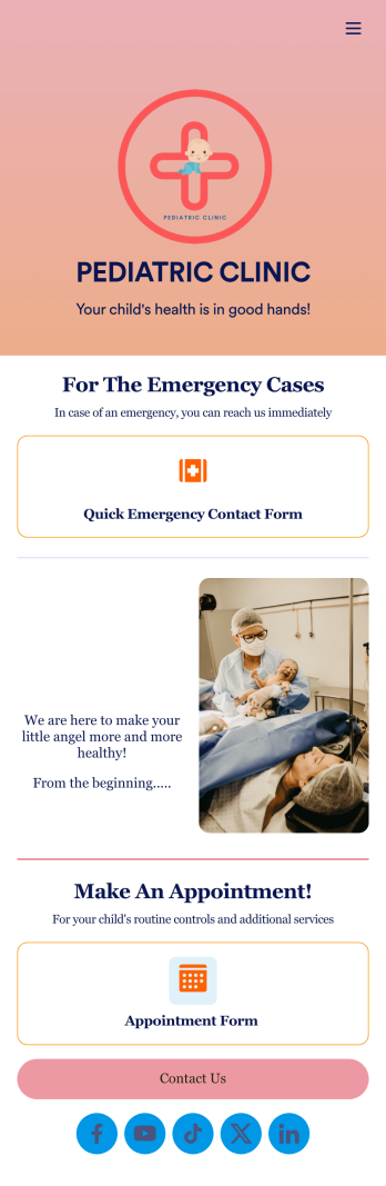 Pediatric Clinic App Template