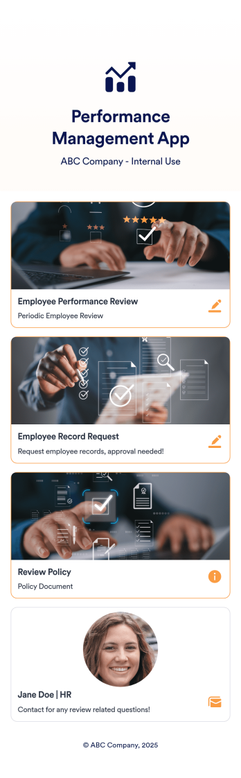 Performance Management App Template