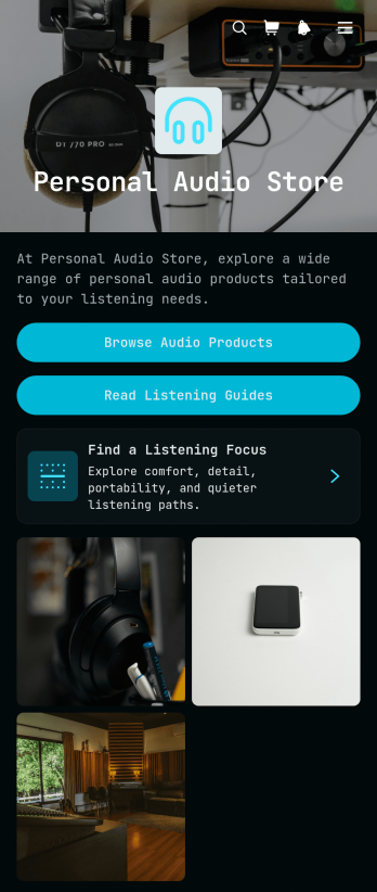 Personal Audio Store App Template