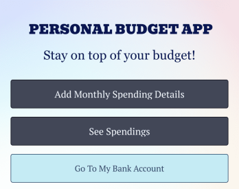 Personal Budget App Template