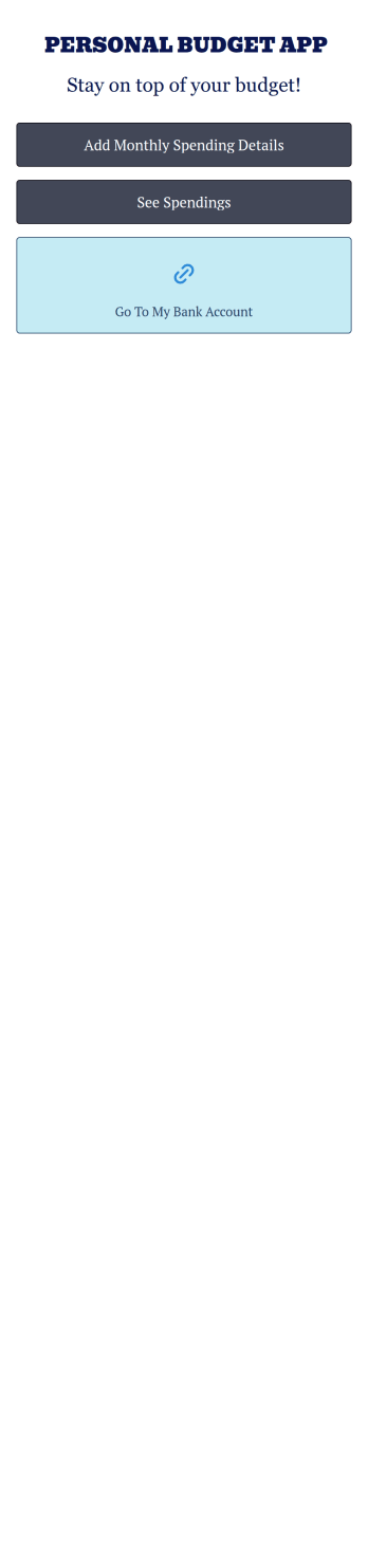 Personal Budget App Template