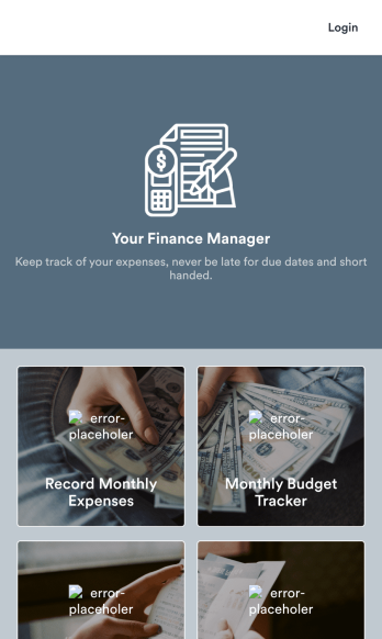 Personal Finance Management App Template