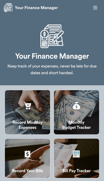 Personal Finance Management App Template