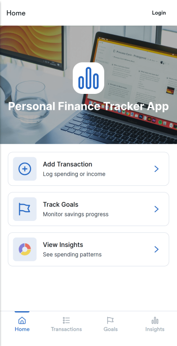 Personal Finance Tracker App Template