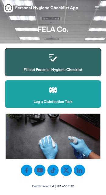 Customizable Personal Hygiene Checklist App