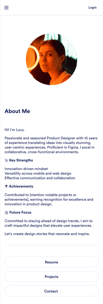 Personal Portfolio App Template
