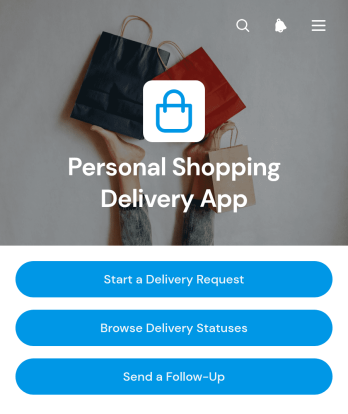 Personal Shopping Delivery App Template