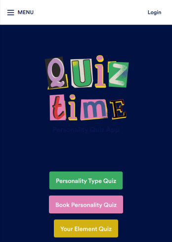 Personality Quiz App Template