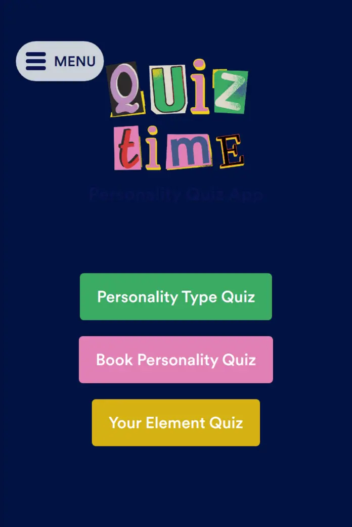 Personality Quiz App