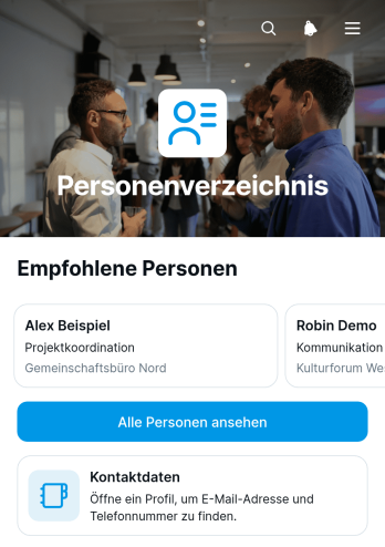 Personenverzeichnis-App