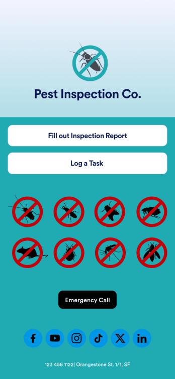 Pest Control Inspection App Template