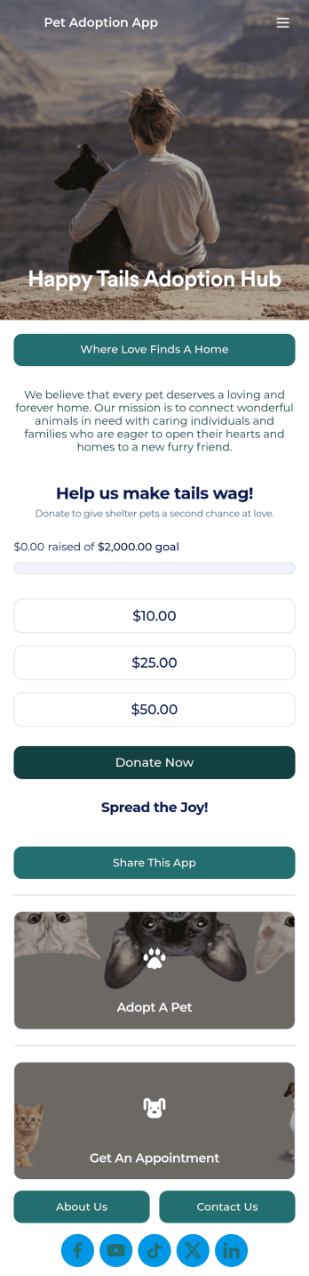 Pet Adoption App Template
