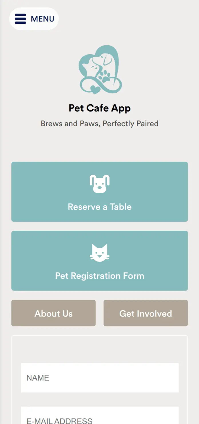 Pet Cafe App