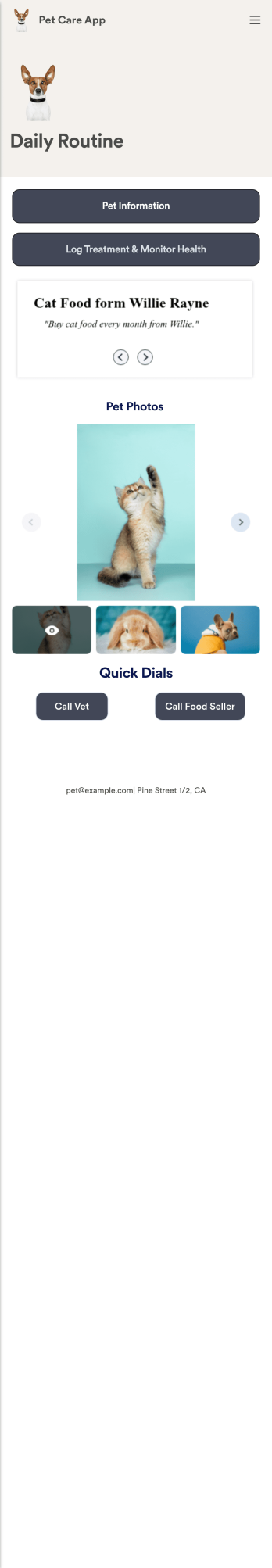 Pet Care Service App Template