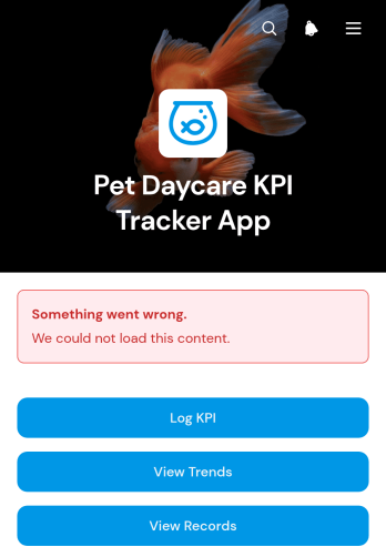 Pet Daycare KPI Tracker App Template