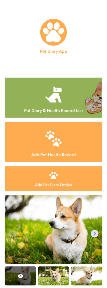 Pet Diary App Template