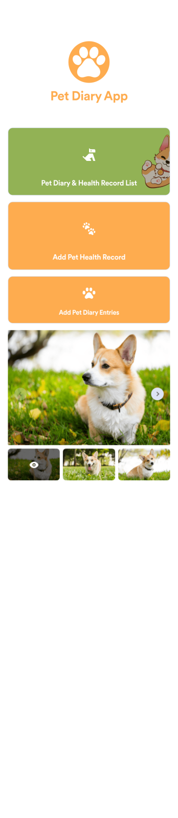 Pet Diary App Template