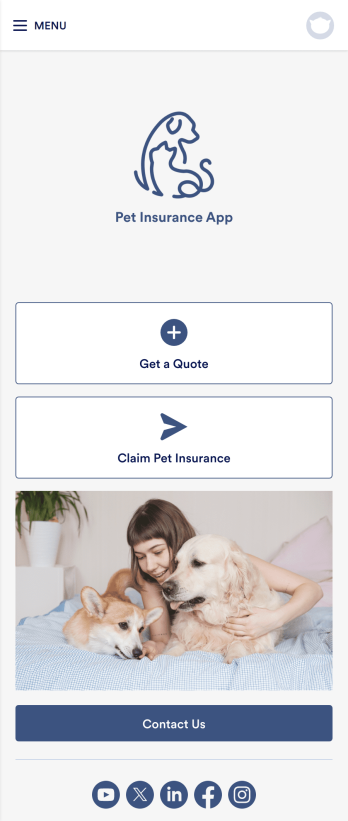 Pet Insurance App Template
