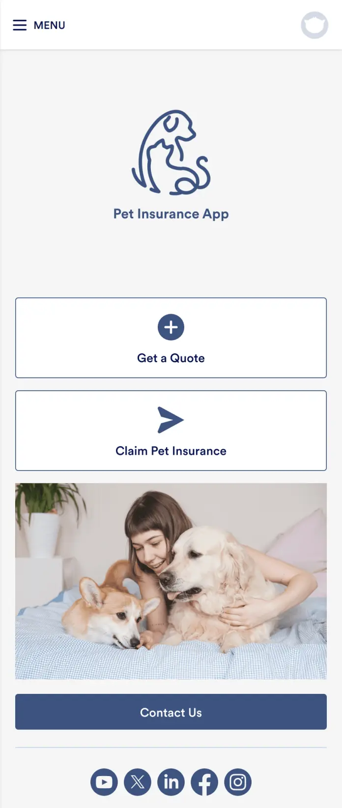 Pet Insurance App Template | Jotform