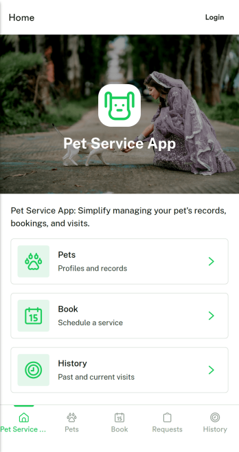 Pet Service App Template
