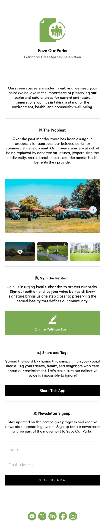 Petition App Template