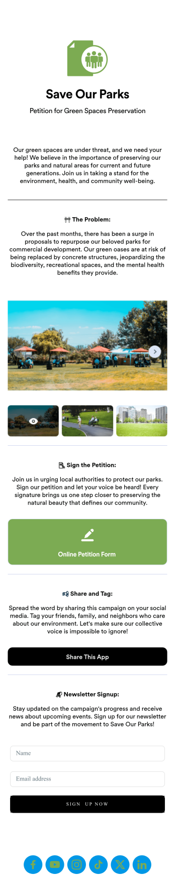 Petition App Template