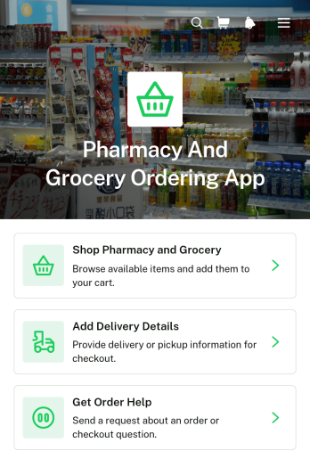 Pharmacy And Grocery Ordering App Template