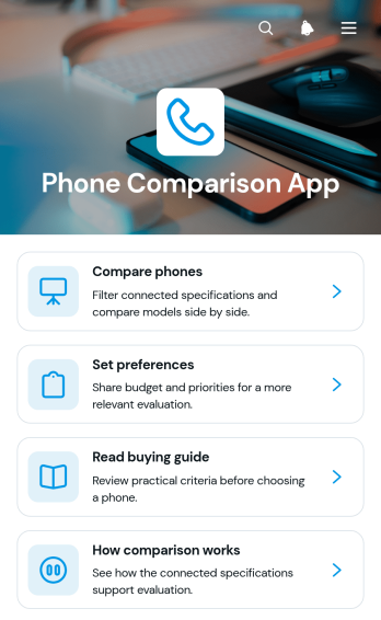 Phone Comparison App Template