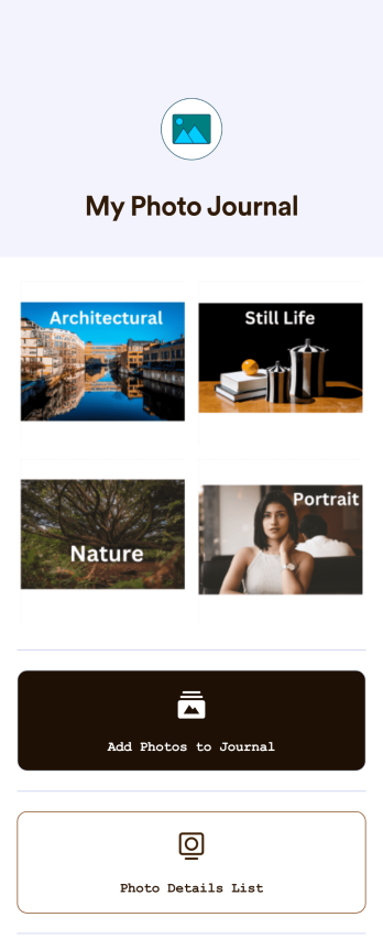 Photo Journal App Template