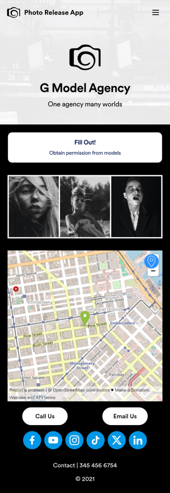Photo Release App Template