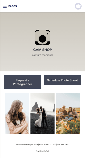 Photography Booking App Template