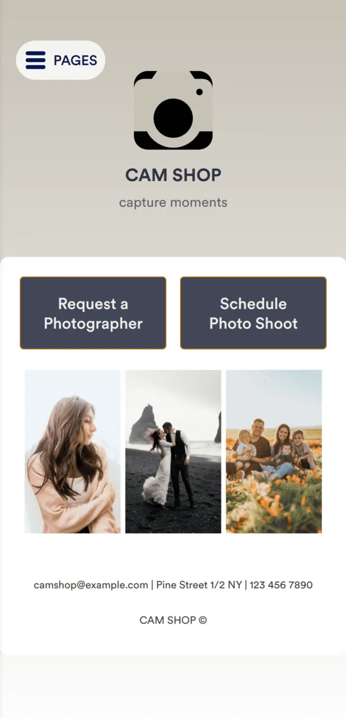 Photography Booking App