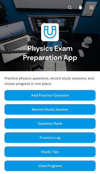 Physics Exam Preparation App Template