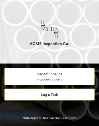 Pipeline Inspection App Template