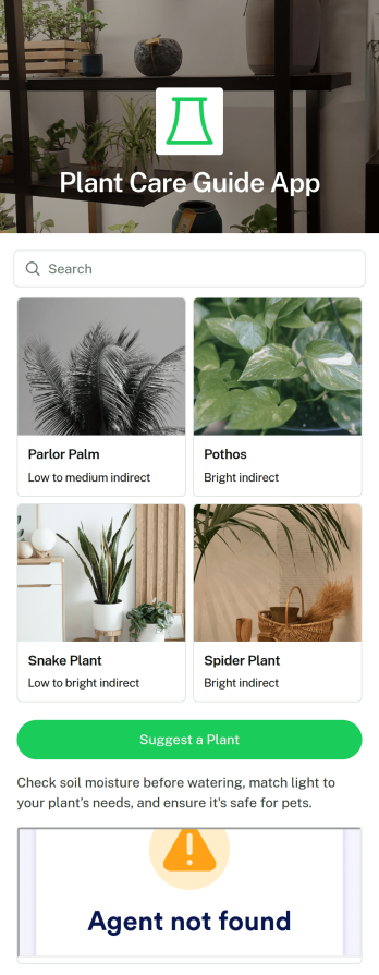 Plant Care Guide App Template