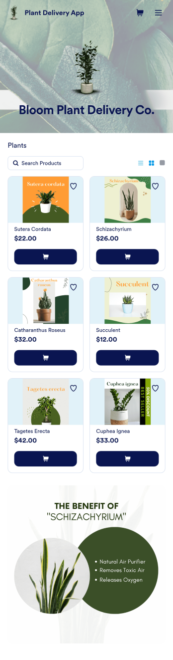 Plant Delivery App Template