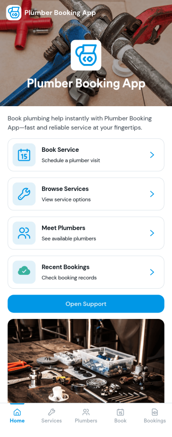 Plumber Booking App Template