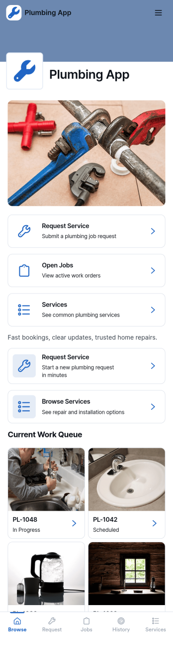 Plumbing App Template
