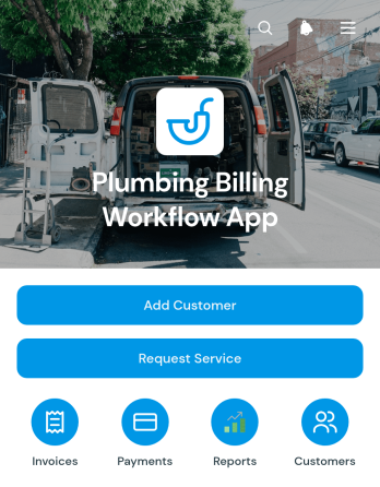 Plumbing Billing Workflow App Template