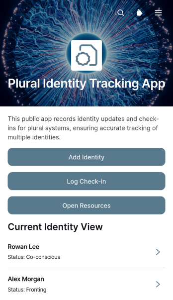 Plural Identity Tracking App Template