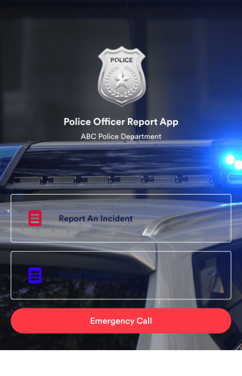 Police Officer Report App Template