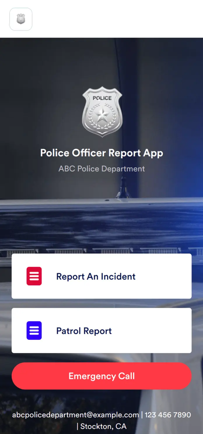 Police Officer Report App