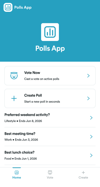 Polls App Template