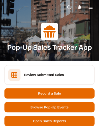 Pop-Up Sales Tracker App Template