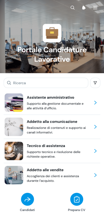 Portale per Candidature di Lavoro