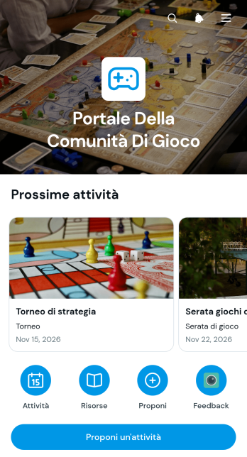 Portale per Comunità di Videogiocatori